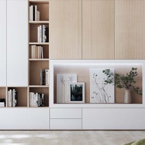 librería a medida blanca de luca atelier