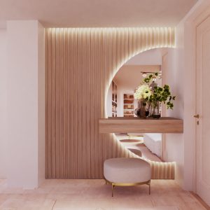 Mueble de Entrada con Palillería y Cajón Suspendido