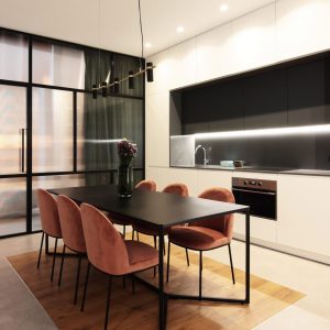 Cocina a medida Moderna estilo Blanco y Negro de luca atelier
