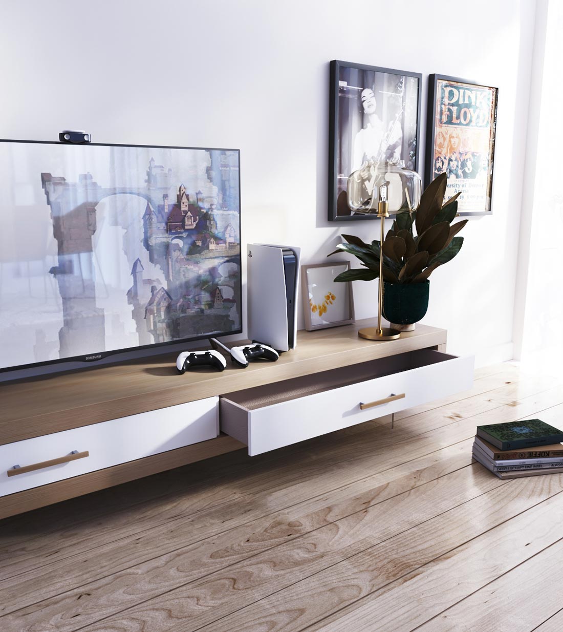 Mueble de televisión colección TOP de LUCA-Atelier