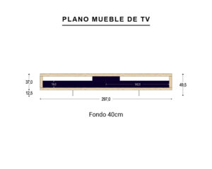 Mueble De Tv Y Panelado Con Baldas E Iluminaci N