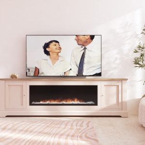 Mueble de televisión con chimenea Classic