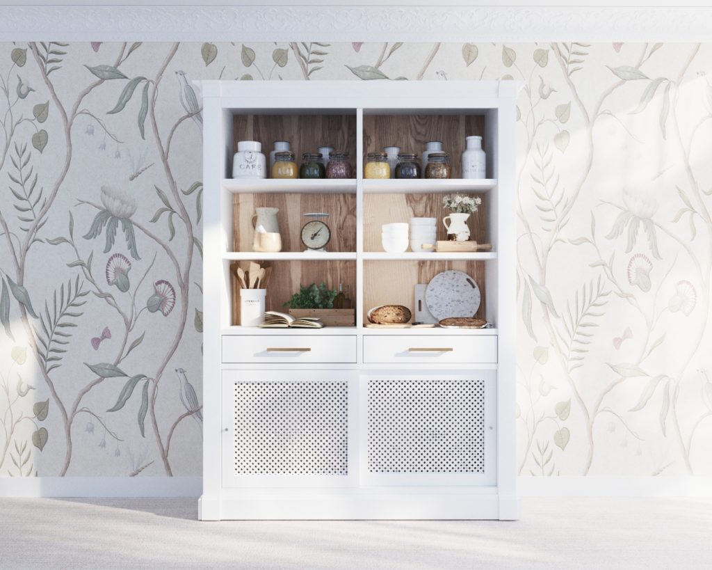 Alacena Classic con fondo de Madera Natural de Fresno Olivato