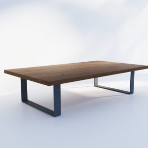 Mesa de centro con patas cuadradas