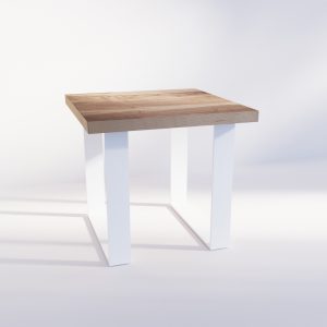 Mesa auxiliar con patas cuadradas