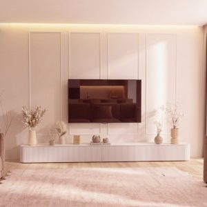 Mueble de salón minimalista para televisión