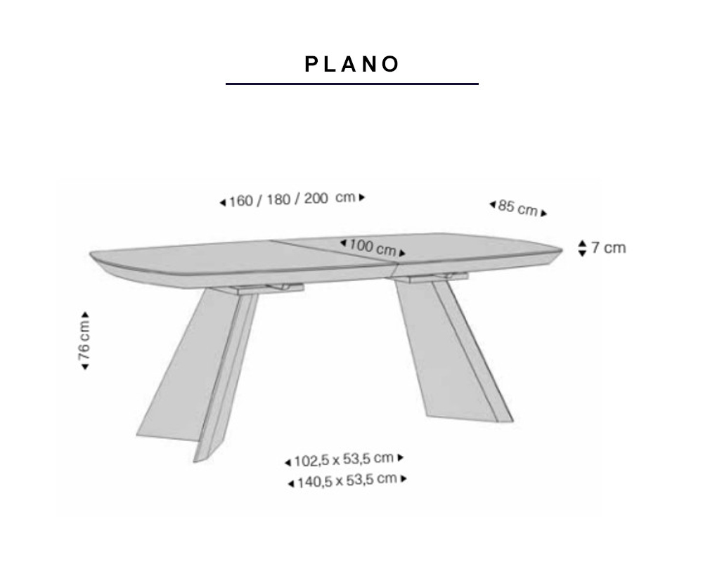 Mesa de comedor Tawni Gray Luca Atelier