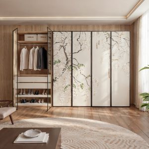 Armario puertas de papel pintado de luca atelier