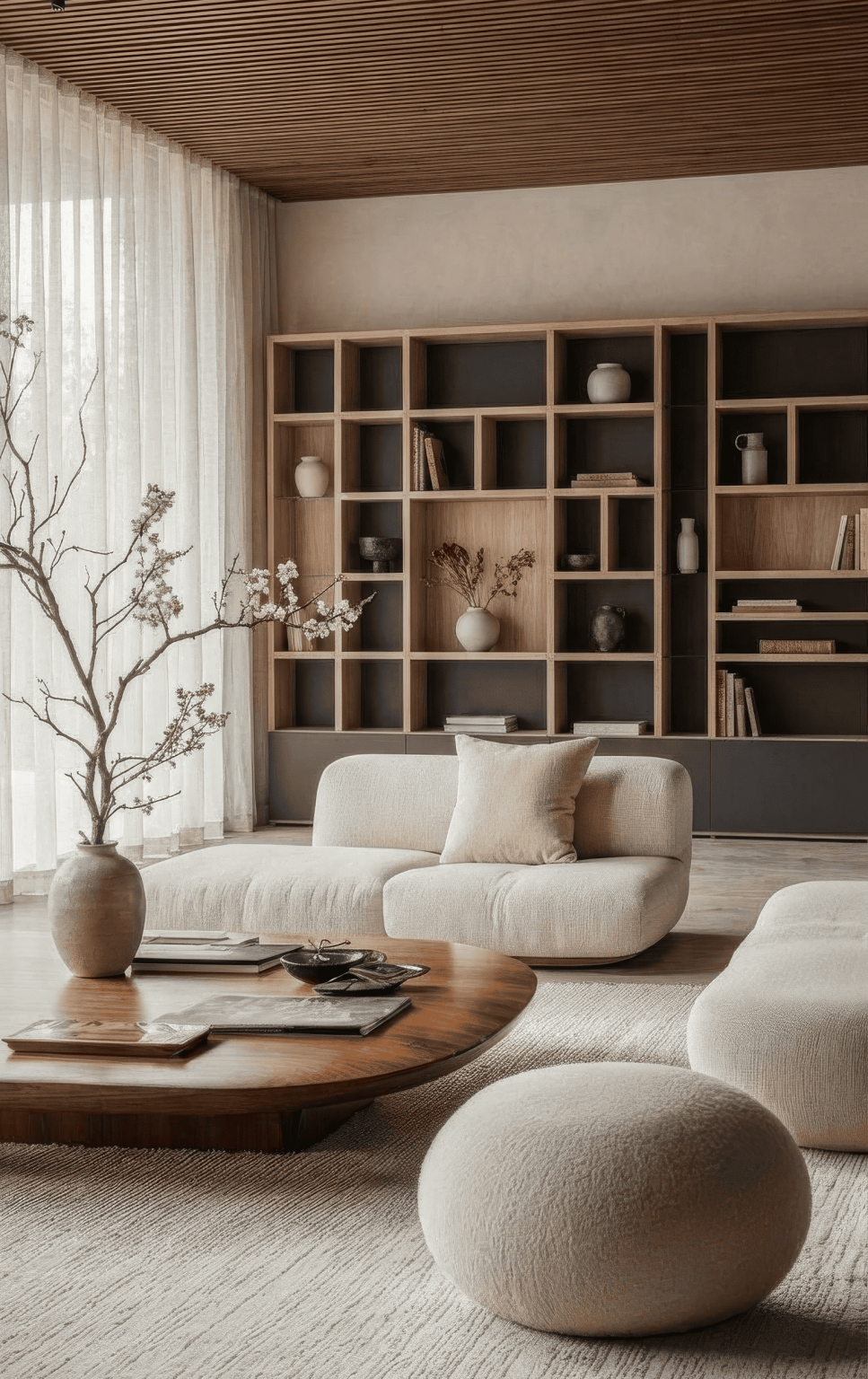 Librería a medida en Fresno Mistic y Antracita de Luca Atelier