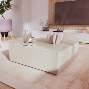 mesa de centro cubo piedra consentino de Luca Atelier